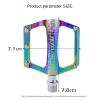 Bicycle pedal aluminium alloy Nonslip DU Bearing Ultralight MTB Mountain Road Bike Pedal M141.25mm Cyclig Components Parts (Multicolor) view 4