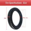 CATAZER Electric Scooter Tires Honeycomb Solid Tire Perforated Shock Absorbing Tyre Explosion-Proof Solid Tires 12 Inch Non-Pneumatic Tire Tubeless Tyre 12x1.5 12x2.125 view 2