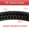CATAZER Electric Scooter Tires Honeycomb Solid Tire Perforated Shock Absorbing Tyre Explosion-Proof Solid Tires 12 Inch Non-Pneumatic Tire Tubeless Tyre 12x1.5 12x2.125 view 4