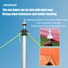HIKEMAN Tent Poles Camping Poles for Tarp Awning Canopy Porch Sun Sails Tarpaulin Headroom Aluminium Adjustable Telescoping(4pcs,Silver) view 3