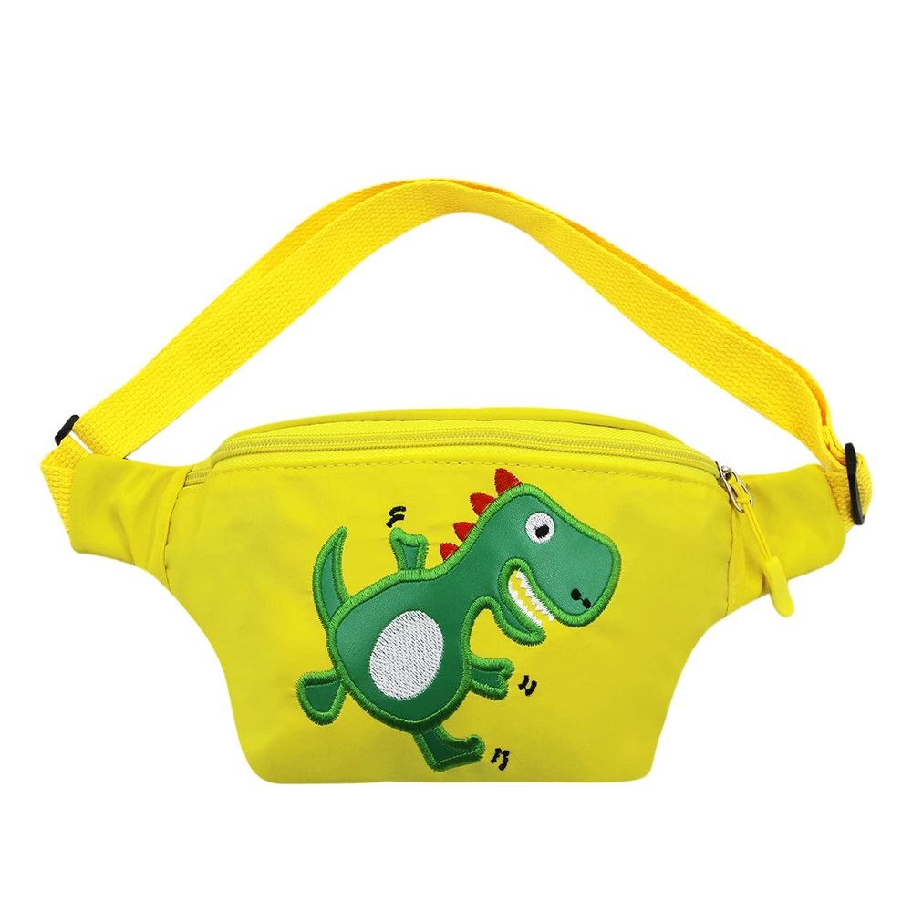 Fanny Pack for Kids, Cartoon Dinosaur Waist Bag Small Hipsack Waist Pack Fanny Phone Wallet Pouch with Adjustable Belt for Children Sports Running,Camping,Traveling,Camping