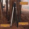 HIKEMAN Tent Poles Camping Poles for Tarp Awning Canopy Porch Sun Sails Tarpaulin Headroom Aluminium Adjustable Telescoping(4pcs,Black) view 2