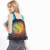 Beabes Baseball Drawstring Bags Backpack Bag Ball On Water And Fire Lightening Background American Popular Sports Game Sport Gym Sack Drawstring Bag String Bag Yoga Bag for Men Women view 4