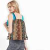 Beabes Colorful Boho Floral Drawstring Backpack Bohemians Tribal Art Batik Seamless Pattern Sport Gym Sack String Yoga Bag for Men Women view 4