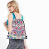 Beabes Mermaid Scales Drawstring Bags Backpack Bag Watercolor Animal Fish Mermaid Tale Pattern Cool Design Modern Sport Gym Sack Drawstring Bag String Bag Yoga Bag for Men Women view 4
