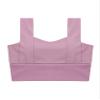 Hansber Women's Basic Yoga Workout Sets Tank Crop Top Sport Bras with Tummy Control Leggings Stretchy Workout Outfits Wide Straps Pink Large view 4