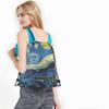 Beabes Drawstring Bags Backpack Bag Starry Night Classic Art Painting Moon Star Universe Vivid Color Magic Sport Gym Sack Drawstring Bag String Bag Yoga Bag for Men Women view 4