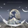 Beabes Japanese Style Wave Drawstring Backpack Bag The Great Wave Off Kanagawa Ocean Series Strong Power Magic Sport Gym Sack Drawstring Bag String Bag Yoga Bag for Men Women view 2