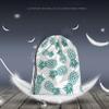 Beabes Pineapple Drawstring Bags Backpack Bag Summer Beach Tropical Fruit Fresh Botanical Plant Geometric Style Sport Gym Sack Drawstring Bag String Bag Yoga Bag for Men Women view 2