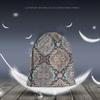 Beabes Retro Medallion Mandala Drawstring Backpack Bag - Art Ethnic Ornament Boho Bohemian Floral Paisley Sport Gym Sack String Yoga Bag for Men Women view 2