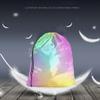 Beabes Abstract Rainbow Drawstring Bags Backpack Bag Dye Gradient Art Color Green Blue Colorful Pattern Design Sport Gym Sack Drawstring Bag String Bag Yoga Bag for Men Women view 2