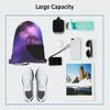 Beabes Unicorn Drawstring Bags Backpack Bag Purple Galaxy Space Magic Starry Night Sky Animal Silhouette Stars Sport Gym Sack Drawstring Bag String Bag Yoga Bag for Men Women view 3