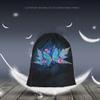 Beabes Retro Butterflies Drawstring Bags Backpack Bag Pink Flowers Maple Leaves Beautiful Animal Big Bird Wings Sport Gym Sack Drawstring Bag String Bag Yoga Bag for Men Women view 2