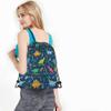 Beabes Dinosaur Drawstring Backpack Bag - Cute Cartoon Animal Funny Cool Colorful Dino Tropical Palm Leaf Sport Gym Sack Drawstring Bag for Men Women view 4