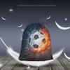 Beabes Soccer Drawstring Bags Backpack Bag Ball In Burning Fire And Water Lightening Sports Passion Football Game Sport Gym Sack Drawstring Bag String Bag Yoga Bag for Men Women view 2