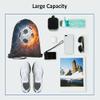 Beabes Soccer Drawstring Bags Backpack Bag Ball In Burning Fire And Water Lightening Sports Passion Football Game Sport Gym Sack Drawstring Bag String Bag Yoga Bag for Men Women view 3