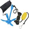 XIALUO Marine Kayak Anchor Kits 7 lb Folding Anchor Accessories with 50 ft Rope for Fishing Kayaks, Canoe, Jet Ski, SUP Paddle Board and Small Boats view 2