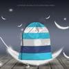 Beabes White Blue Stripes Drawstring Bags Backpack Bag Colorful Striped Pattern Modern Fashion Design Art Sport Gym Sack Drawstring Bag String Bag Yoga Bag for Men Women view 2