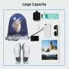 Beabes Wild Wolf Drawstring Bags Backpack Bag Winter With Full Moon Animal Theme Group Starry Night Stars Sport Gym Sack Drawstring Bag String Bag Yoga Bag for Men Women view 3