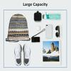 Beabes Bohemian Retro Stripes Drawstring Bags Backpack Bag Boho Design Tribal Print Ikat Ethnic Pattern Rustic Sport Gym Sack Drawstring Bag String Bag Yoga Bag for Men Women view 3