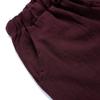 CHARTOU Women's Summer Drawstring Waist Wide Leg Loose Cotton Linen Palazzo Pants (Large, Wine Red) view 3