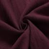 CHARTOU Women's Summer Drawstring Waist Wide Leg Loose Cotton Linen Palazzo Pants (Large, Wine Red) view 4