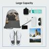 Beabes Art Cute Pet Drawstring Bags Backpack Bag Dog Lovely Animal Little Puppy Art Funny Pug Face Eyes Fashion Design Cookie Sport Gym Sack Drawstring Bag String Bag Yoga Bag for Men Women view 3