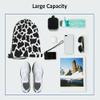 Beabes Drawstring Backpack, Black and White Cow Pattern, Polyester, Waterproof, Lightweight, Gym, Yoga, Swimming, Hiking, 14x16.9 inch, Unisex, Adult view 3
