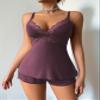 Avidlove Womens Pajama Sets 2 Piece Sleepwear Lace Pajamas Cami PJS Set for Women Lilac view 2
