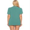 Ekouaer Pajamas Set for Women Short Sleeve Sleepwear Button Down Pjs Soft 2 Piece Lounge Sets Aqua Green X-Large view 4