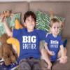 Big Brother Little Brother Shirts Matching Outfits Sibling Gifts Baby Set (Charcoal Blue, Kids Youth S(8) / Baby (1-3M)) view 3