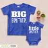Big Brother Little Brother Shirts Matching Outfits Sibling Gifts Baby Set (Charcoal Blue, Kids Youth S(8) / Baby (1-3M)) view 4