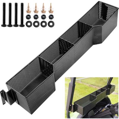 Roykaw Club Car Front Basket Dash Storage Tray Organizer Compatible with Precedent 2004-up Golf Cart - One Piece Solid Design