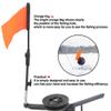 Tachiuwa 6pcs Round Tip-Ups Ice Fishing Rod with Flags Triangular Ice Fishing Poles view 4
