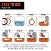 Tubolito Patch Kit Includes 5 Large and 5 Small Patches with Glue Cartridge | High-Temperature Resistance | Long-Term Sealing view 3