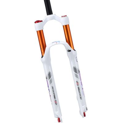 26/27.5/29" Magnesium Alloy Ultralight Suspension Front Forks MTB Double Air Chamber With Rebound Adjust 26/27.5/29 Inch Fork Shoulder Control QR 9mm Mountain Bicycle Travel 120mm Shock Absorber Acce