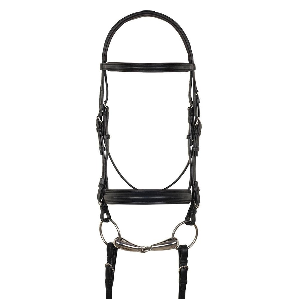 Aramas Plain Raised Padded Bridle Full Black/Black