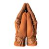 mustang eq Ladies Horse Riding Women's Gloves Equestrian Real Leather & Cotton Premium Quality in TAN (Large) view 2