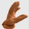 Horse Riding Men's Gloves All Leather 100% Real Leather TAN & Black Premium Quality Gents Equestrian Gloves (XL, Tan) view 3