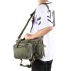 01 Fishing Organizer Shoulder Satchel, Multifunctional Fishing Shoulder Waist Packs Nylon Adjustable Fishing Bag Large Capacity for Camping for Fishing view 2