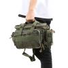01 Fishing Organizer Shoulder Satchel, Multifunctional Fishing Shoulder Waist Packs Nylon Adjustable Fishing Bag Large Capacity for Camping for Fishing view 3