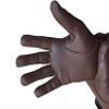 Horse Riding Men's Gloves All Leather 100% Real Leather TAN & Black Premium Quality Gents Equestrian Gloves (Large, Dark Brown) view 4