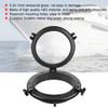 Marine Deck Hatch,10" Round Opening Portlight Porthole,Replacement Window Port Hole Boat Deck Hatch Access Hatch & Lid for Yacht/Marine/Boat/Portlights Windows,Black view 2