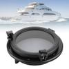 Marine Deck Hatch,10" Round Opening Portlight Porthole,Replacement Window Port Hole Boat Deck Hatch Access Hatch & Lid for Yacht/Marine/Boat/Portlights Windows,Black view 3