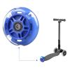 WHEELGOO Rear 80mm Light Up White Flashing 3-Wheeled Kid Scooter Replacement Wheels Compatible with Micro Globber Lascoota Kick Scooter, 2-Pack (Blue) view 4