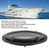 BHDK, Marine Opening Portlight Porthole,Oval Deck Hatch Porthole,Replacement Window Port Hole Boat Deck Hatch Access Hatch & Lid for YachtMarineBoatPortlights Windows,400x200mm,Black view 2