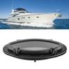 BHDK, Marine Opening Portlight Porthole,Oval Deck Hatch Porthole,Replacement Window Port Hole Boat Deck Hatch Access Hatch & Lid for YachtMarineBoatPortlights Windows,400x200mm,Black view 3
