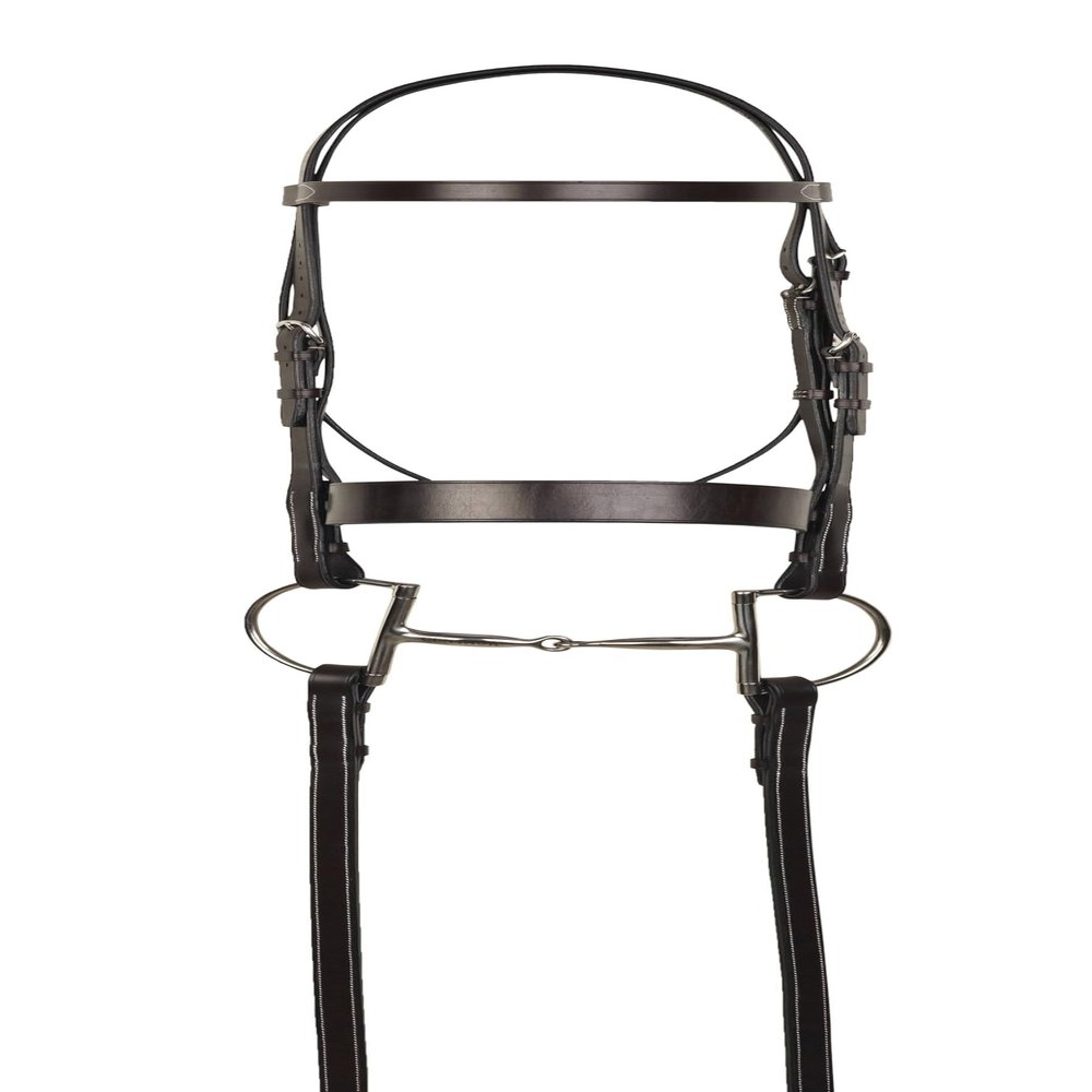 ARAMAS Flat Hunt Bridle with Lace Reins