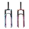 Mountain Bike Front Fork 27.5/29Inch AluminumAlloy 120mm Travel Air Gas SuspensionStraight Tube Shockproof Vacuum Plated Colorful MTB Fork Bike Accessory view 1