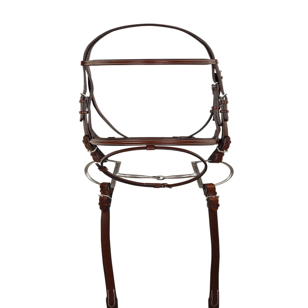 Harmohn Kraft HK Americana Event Bridle w Flash and Reins Full